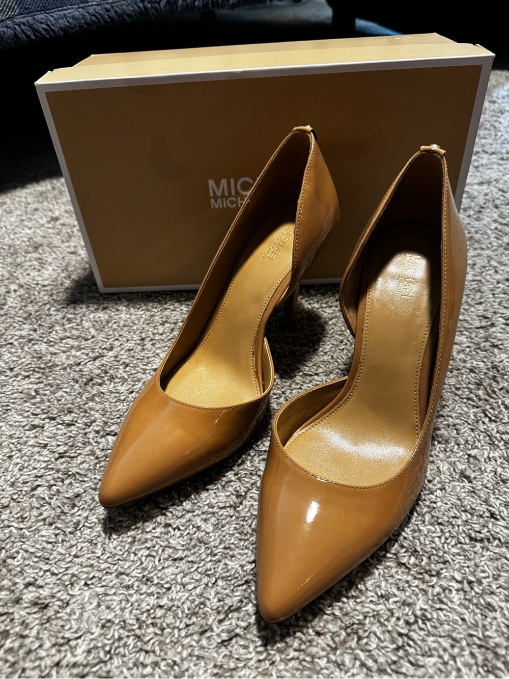 Michael Kors Nude Patent Pointed-Toe Stiletto Pump - Picture 3 of 6